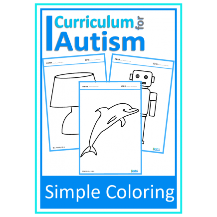 Simple Coloring Pictures Fine Motor Skills Sheets